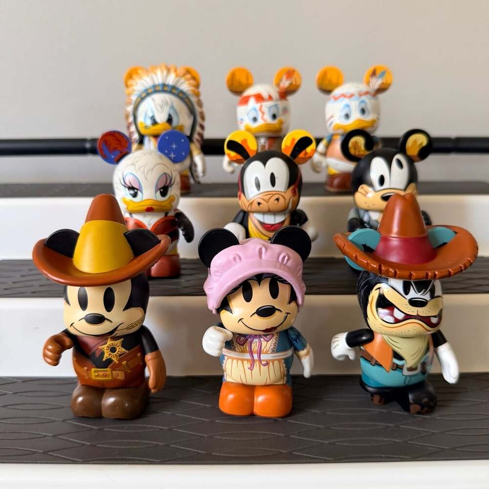 Disney Vinylmation Mickey's Wild West Series, Partial Set of 9, includes chaser